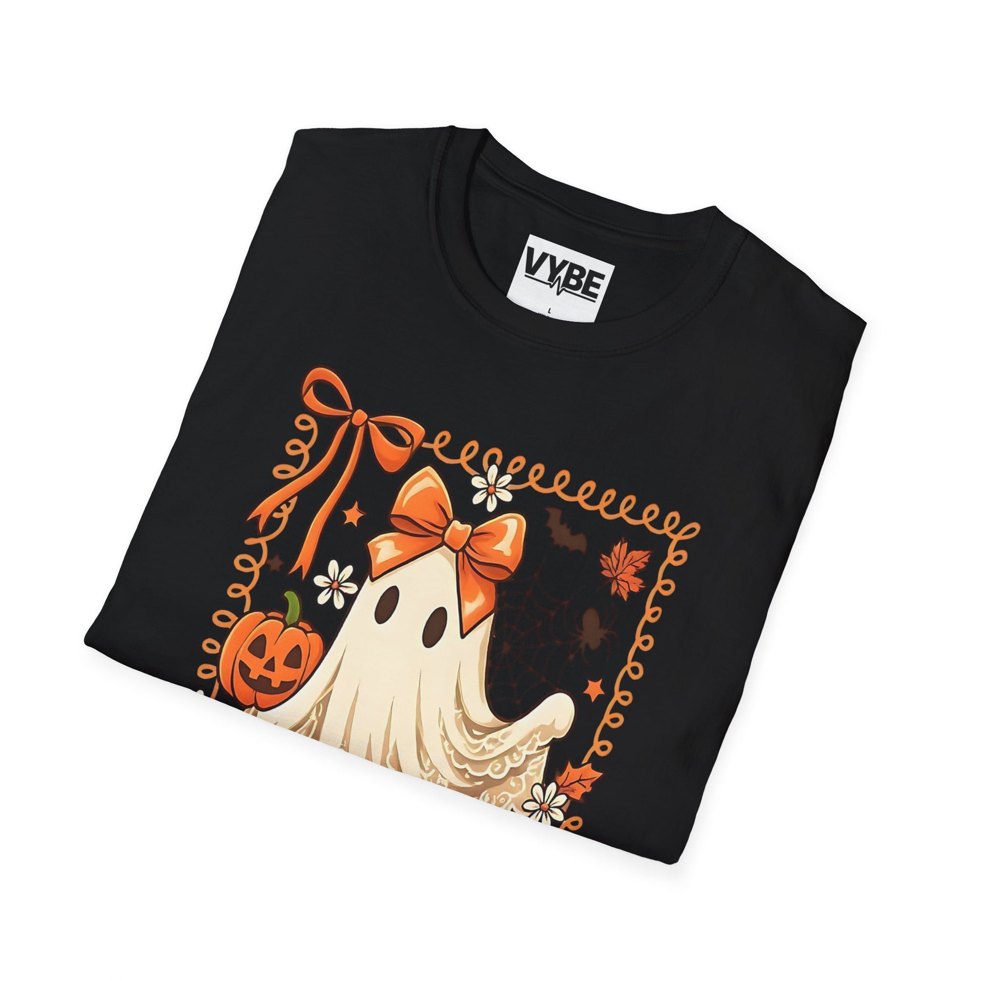 Halloween- Ghost T-Shirt, Unisex Tee, Spooky Season Shirt, Fall Fashion, Autumn Apparel - VYBE Shop