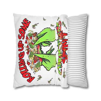 Grinch Christmas Pillowcase - Fun Holiday Decor Throw Pillow Cover for Festive Home Accent and Unique Gift - VYBE Shop