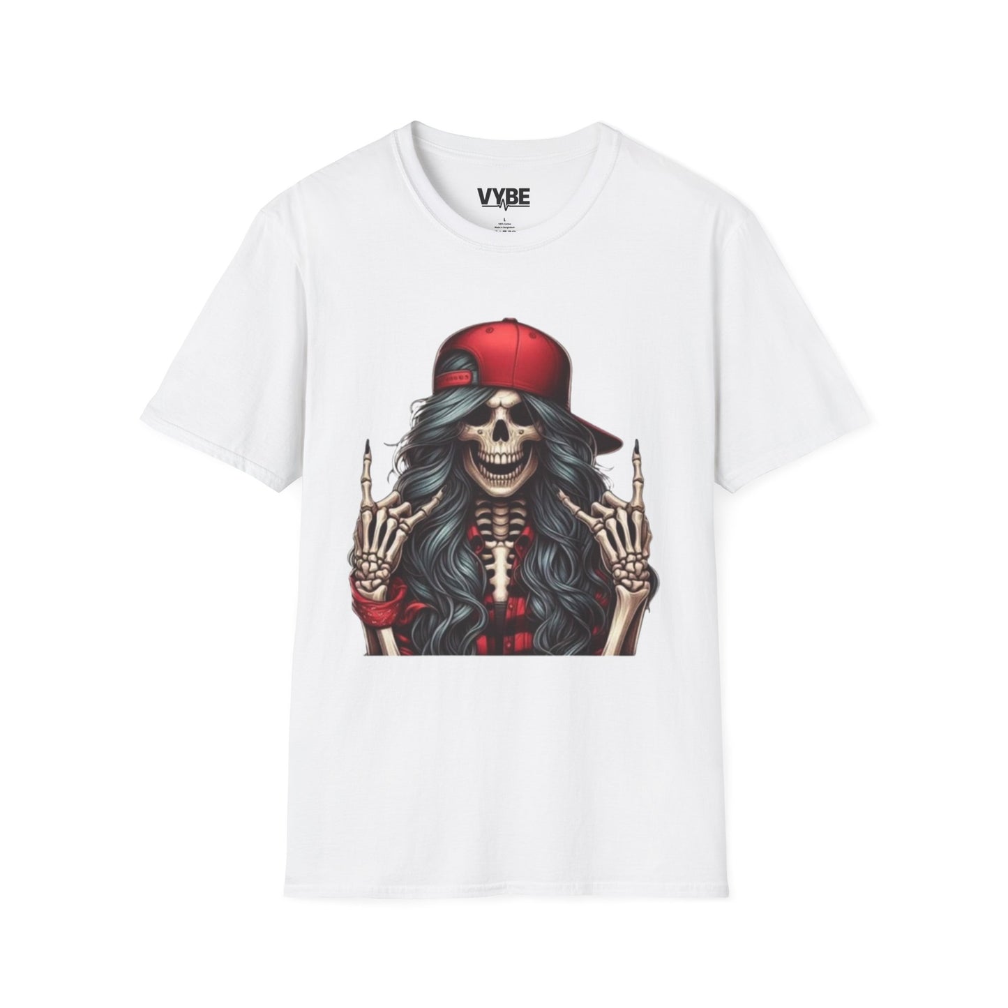 Skeleton Rock Vibes T-Shirt - VYBE Shop