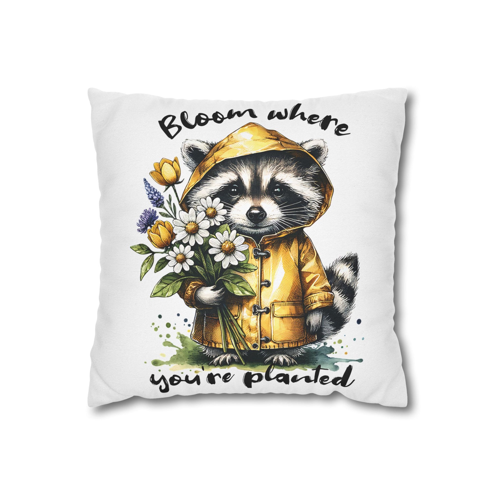 Whimsical Raccoon Pillowcase for Cozy Home Decor and Inspirational Bedroom Accent, Ideal Gift for Nature Lovers - VYBE Shop