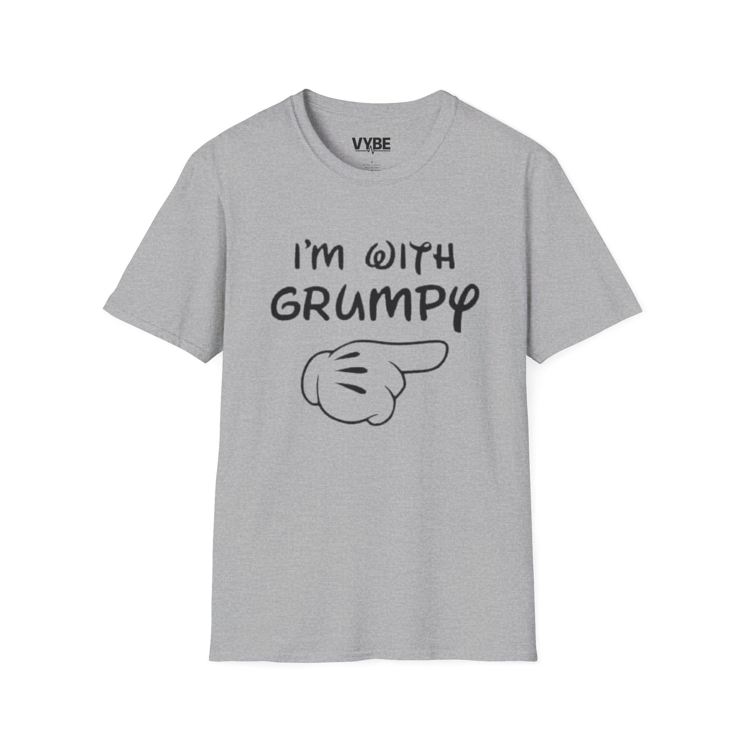 I'm with Grumpy Unisex T-Shirt, Couples Tees, Gift For Couples - VYBE Shop