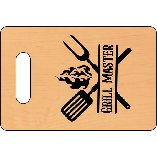 Grill Master Cutting Board - Engraved Wooden Cutting Board for BBQ Lovers and Enthusiasts - VYBE Shop