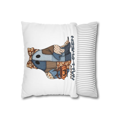 Halloween Ghost Pillowcase | Spun Polyester Cushion Cover, Fall Decor, Spooky Home, Cozy Halloween, Gift for Halloween Lovers - VYBE Shop