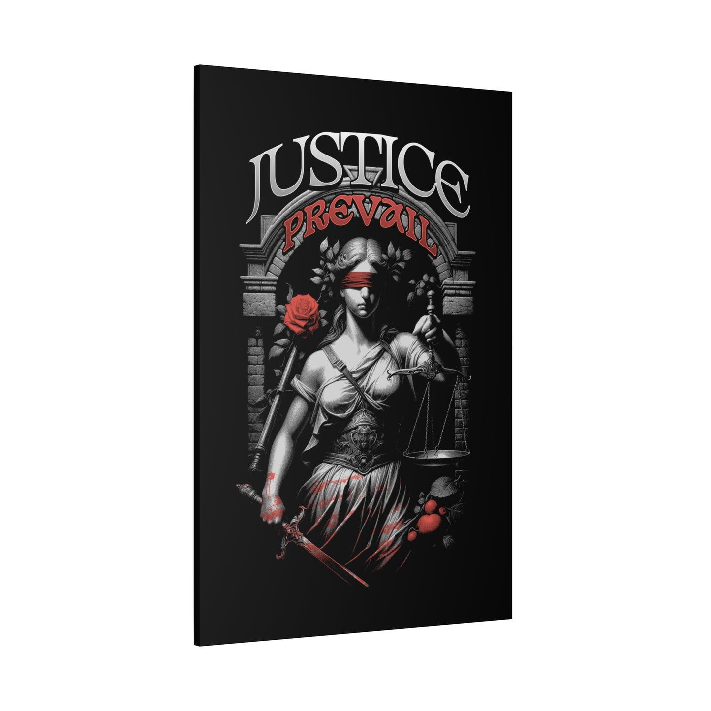 Justice Prevail Canvas Art Print, Wall Decor for Lawyers, Gift for Activists, Office Wall Art, Inspirational Home Decoration - VYBE Shop
