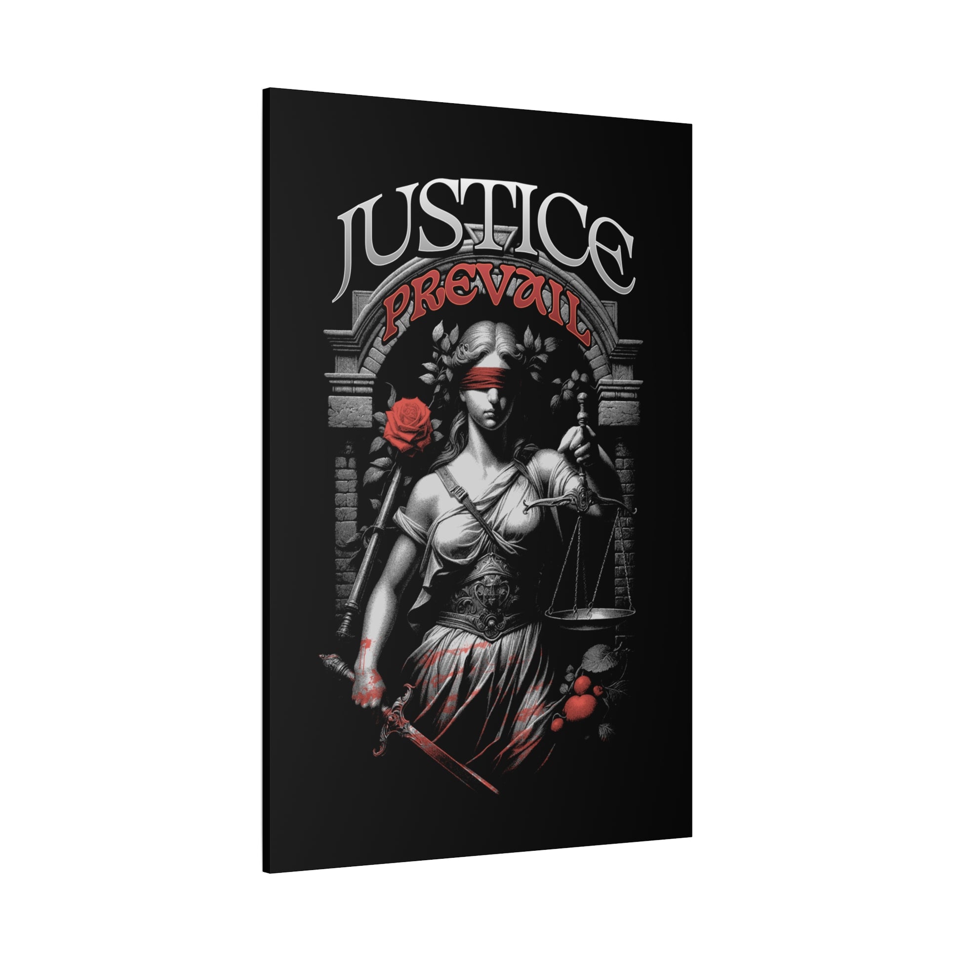 Justice Prevail Canvas Art Print, Wall Decor for Lawyers, Gift for Activists, Office Wall Art, Inspirational Home Decoration - VYBE Shop