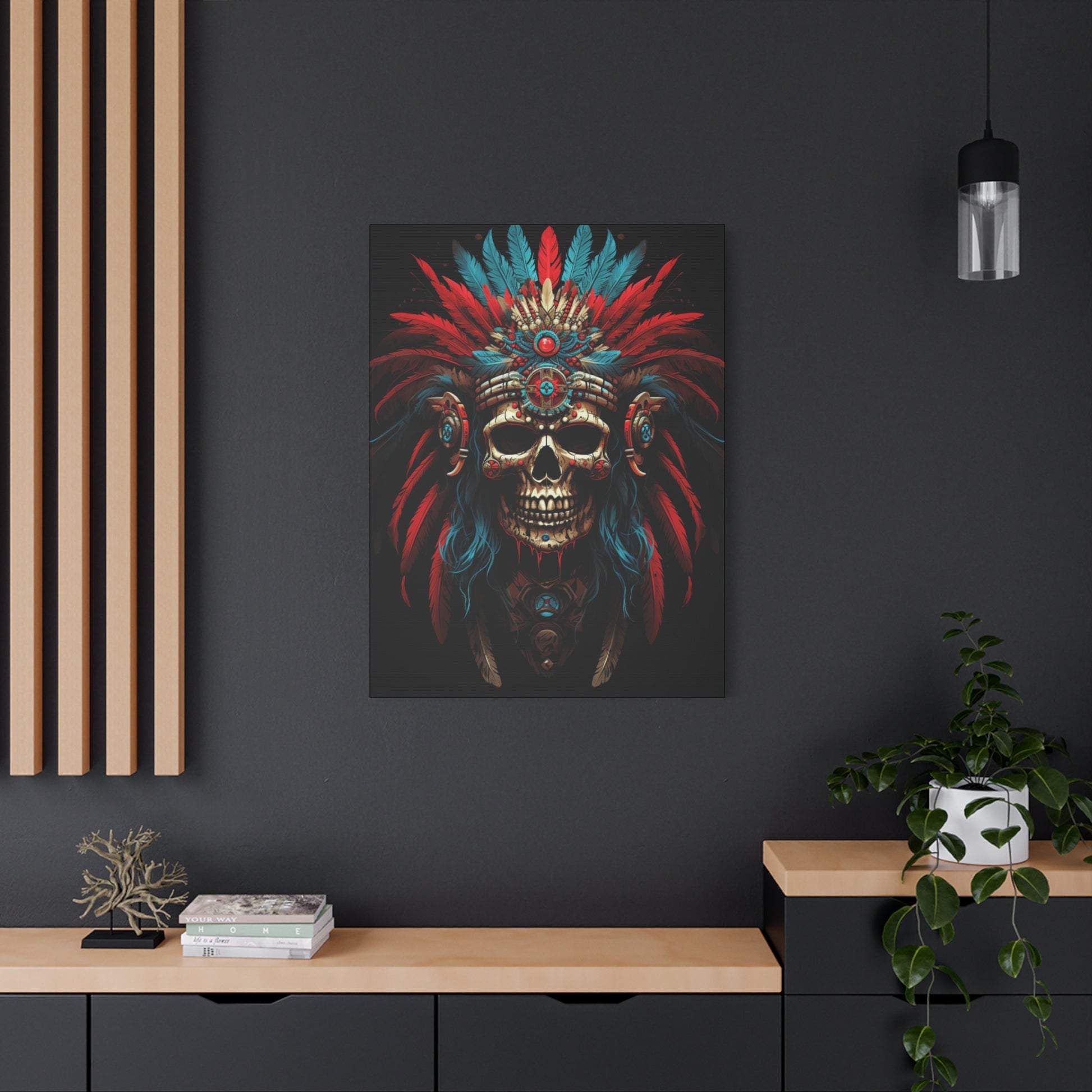 Bohemian Skull Canvas Print - VYBE