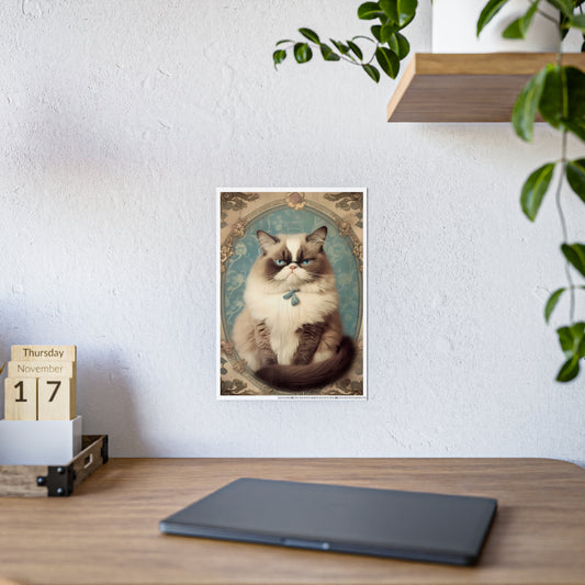 Chic Cat Poster Art | Cat Lover Gift - VYBE Shop
