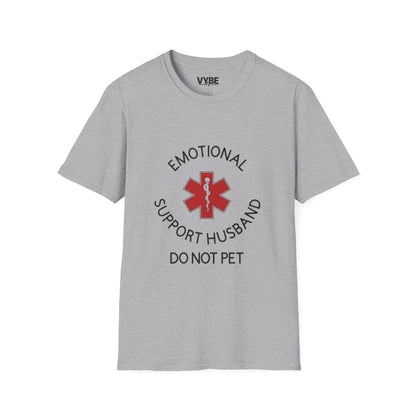 Funny Emotional Support Husband T-Shirt - VYBE Shop