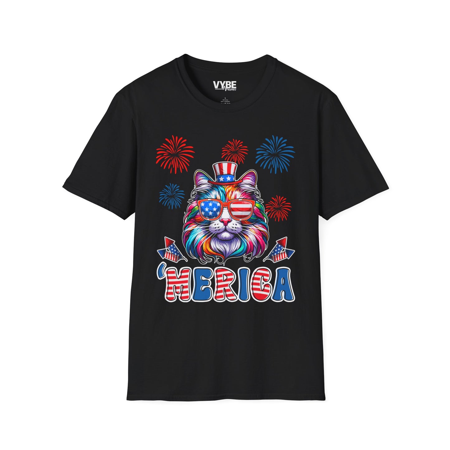 'Merica Kitty T-Shirt - VYBE