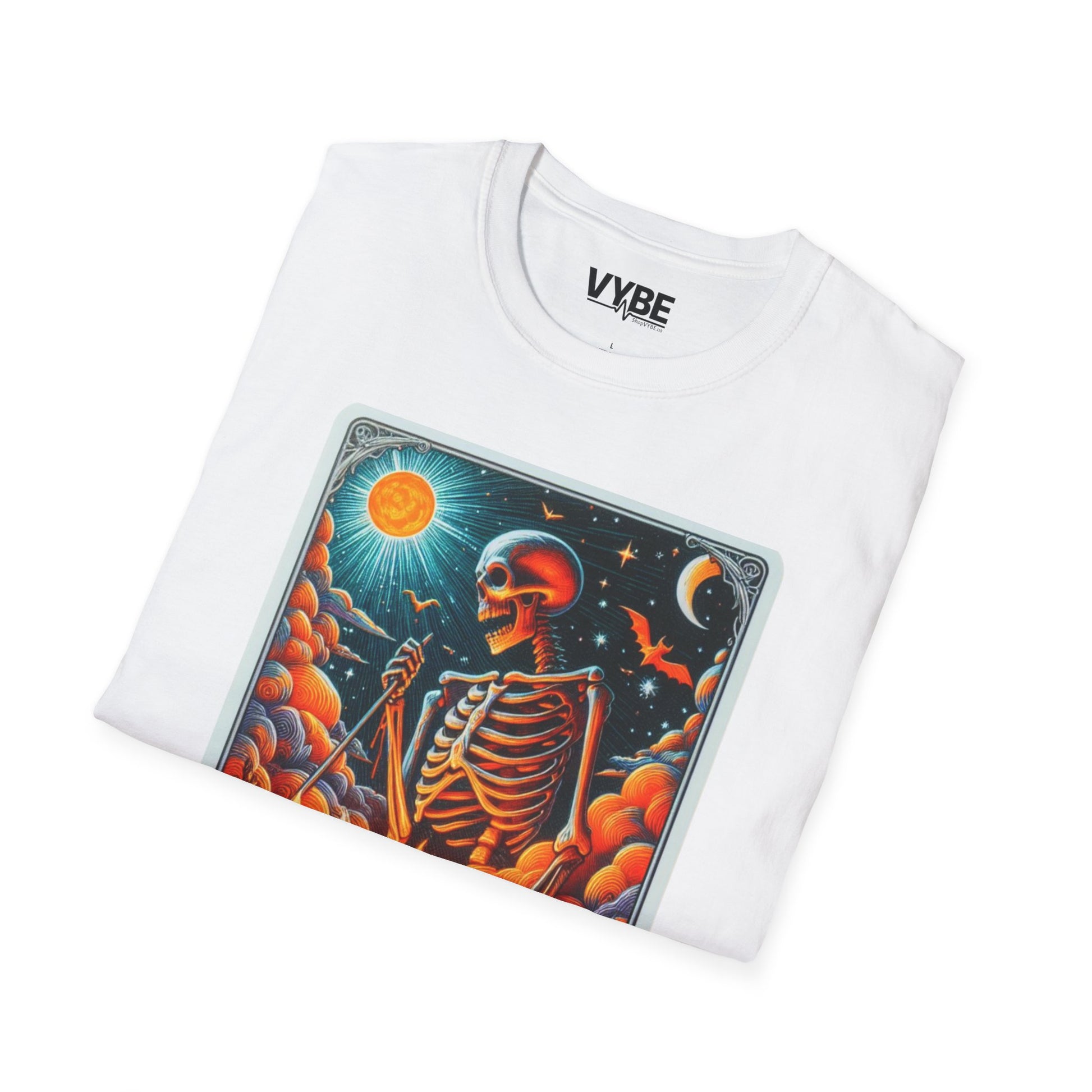 Halloween the Skeleton Tarot Tee for Spooky Style - VYBE Shop
