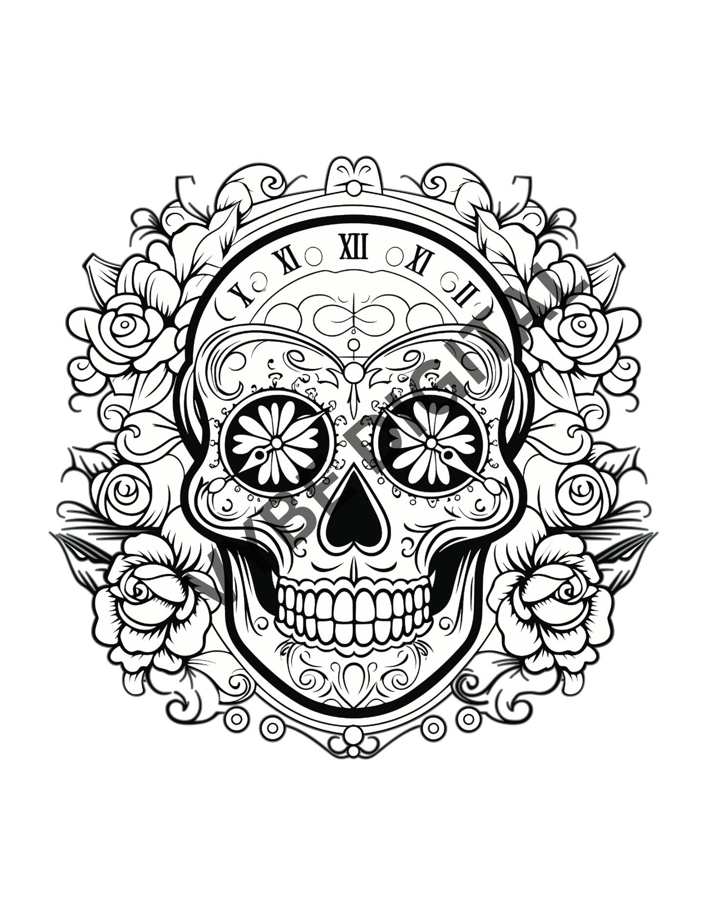 Sugar Skull Coloring- 100 Pages