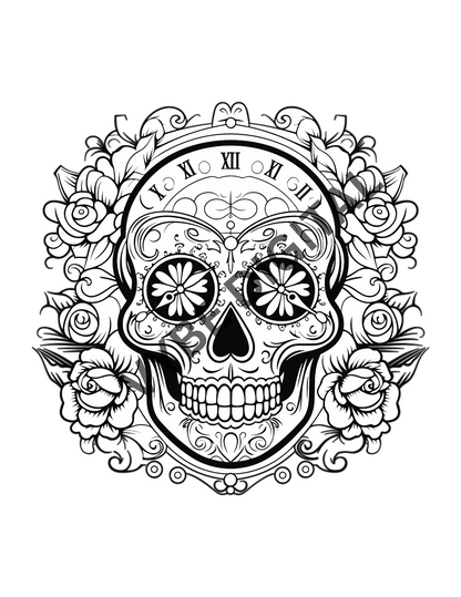 Sugar Skull Coloring- 100 Pages