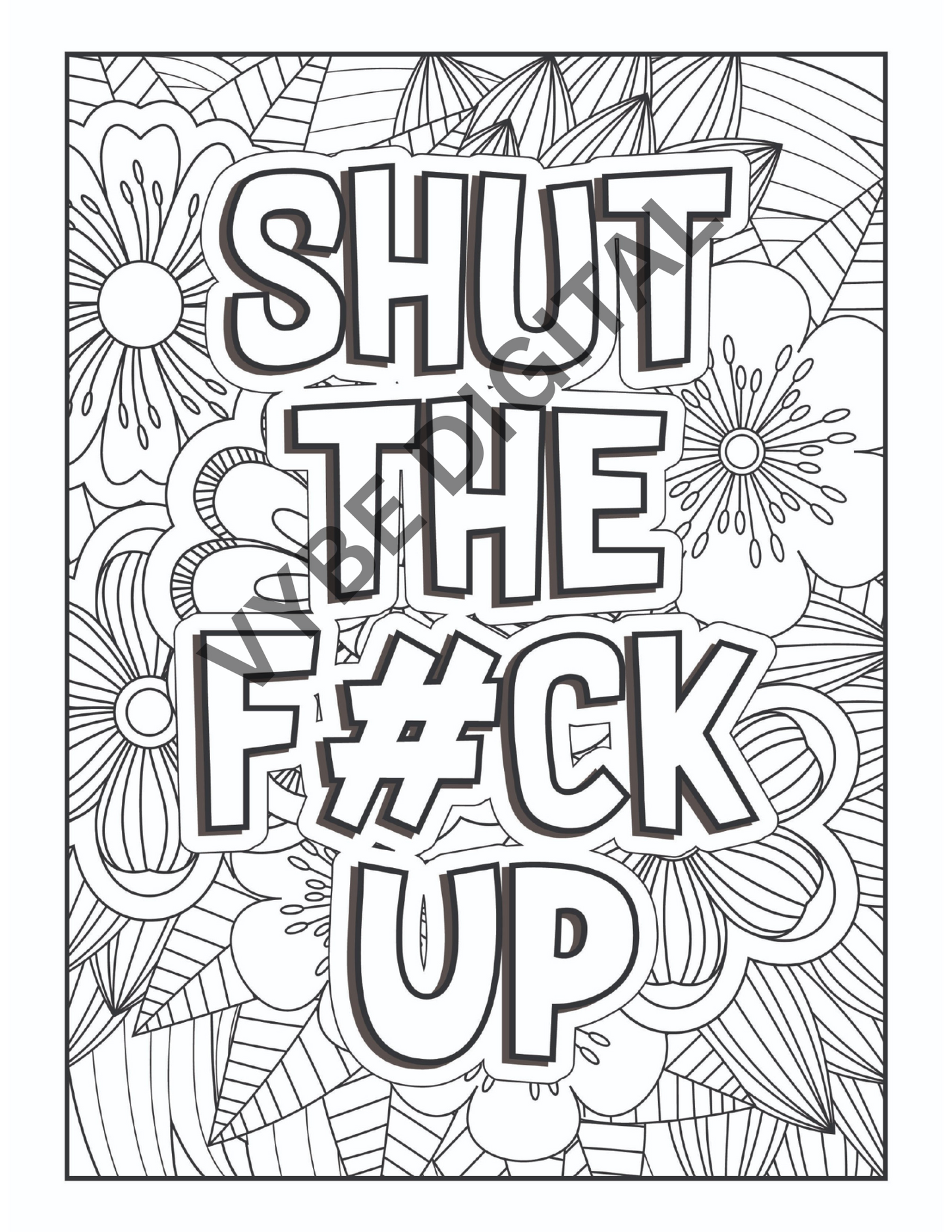 Vulgar Words Coloring- 100 pages