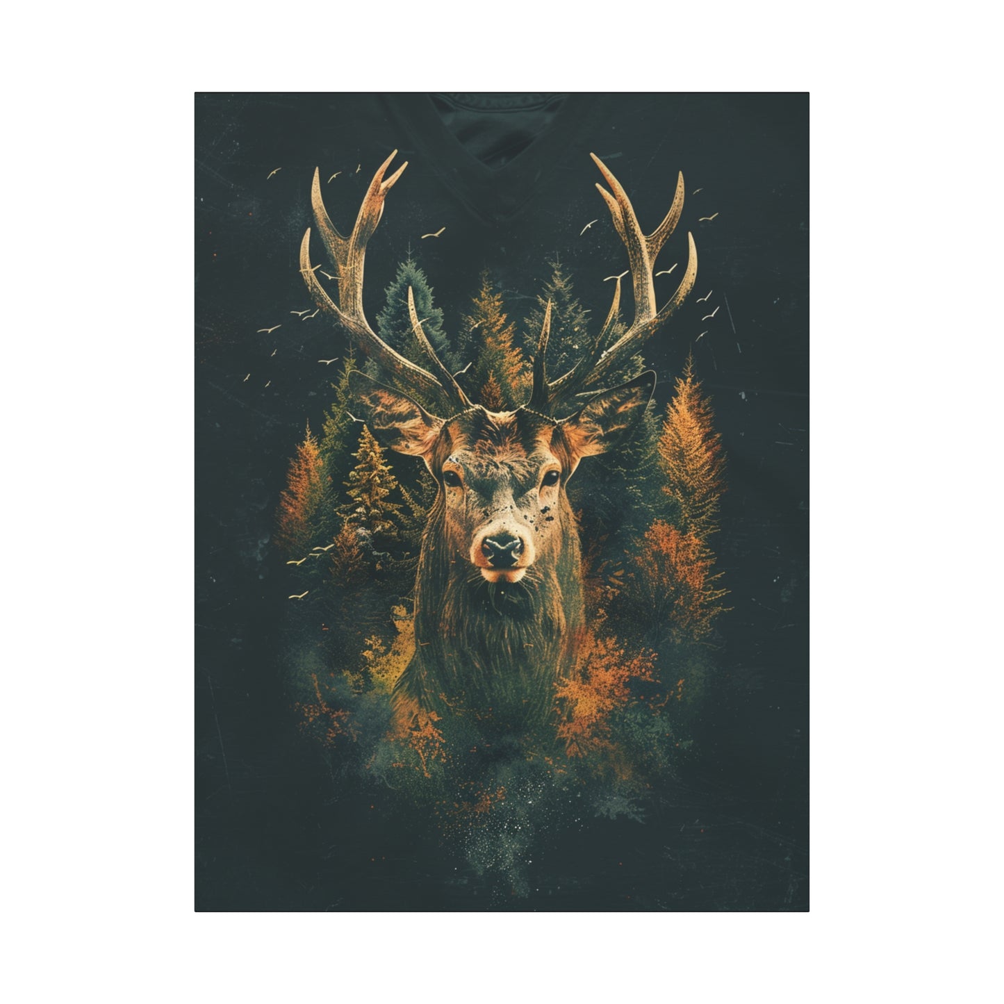 Majestic Stag Canvas Art Print, Nature Decor, Wildlife Wall Art, Rustic Home Decor, Gifts for Animal Lovers - VYBE Shop
