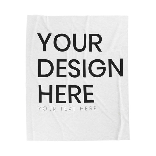 Custom Velveteen Plush Blanket for Comfort and Style | Personalized Throw for Home Decor and Holiday Gifts