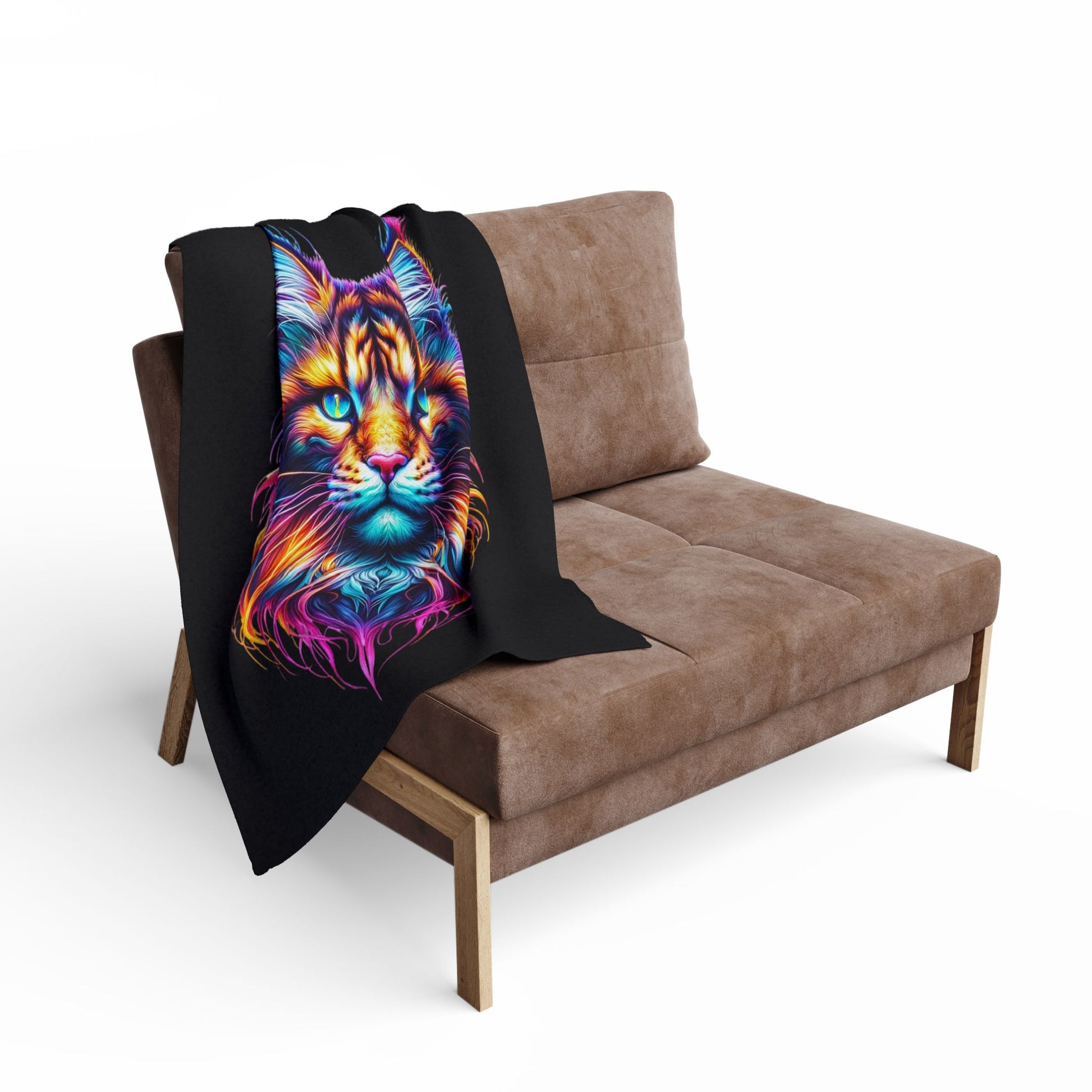 Vibrant Cat Fleece Blanket - VYBE