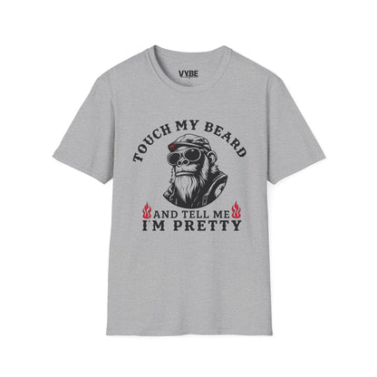Funny- Beard Graphic T-Shirt, Unisex Tee for Bearded Men, Gifts for Him, Casual Wear, Birthday Celebrations, Humor Apparel - VYBE Shop