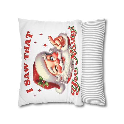 Santa's Naughty List Pillowcase - Funny Holiday Decor and Christmas Gift for Couch Decor - VYBE Shop