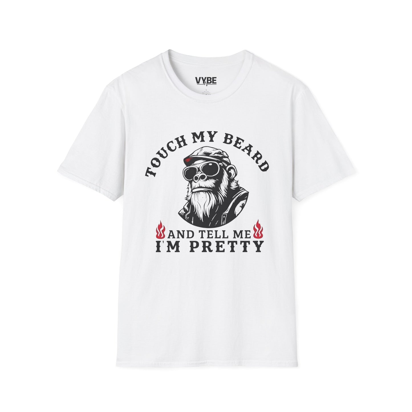 Funny- Beard Graphic T-Shirt, Unisex Tee for Bearded Men, Gifts for Him, Casual Wear, Birthday Celebrations, Humor Apparel - VYBE Shop