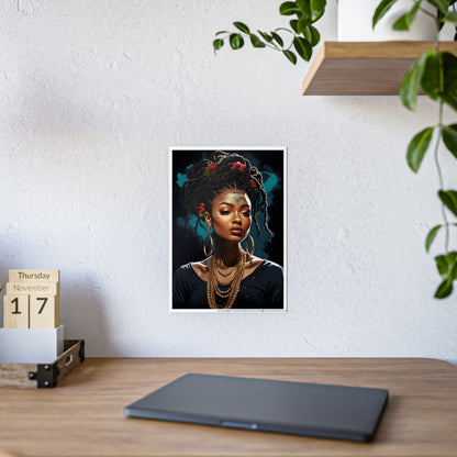 AfroArt Portrait Poster - Elegant Wall Decor for Home Styling - VYBE Shop
