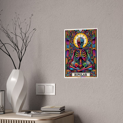 Vibrant Bipolar Tarot Poster - Funny Wall Art for Unique Home Decor - VYBE Shop