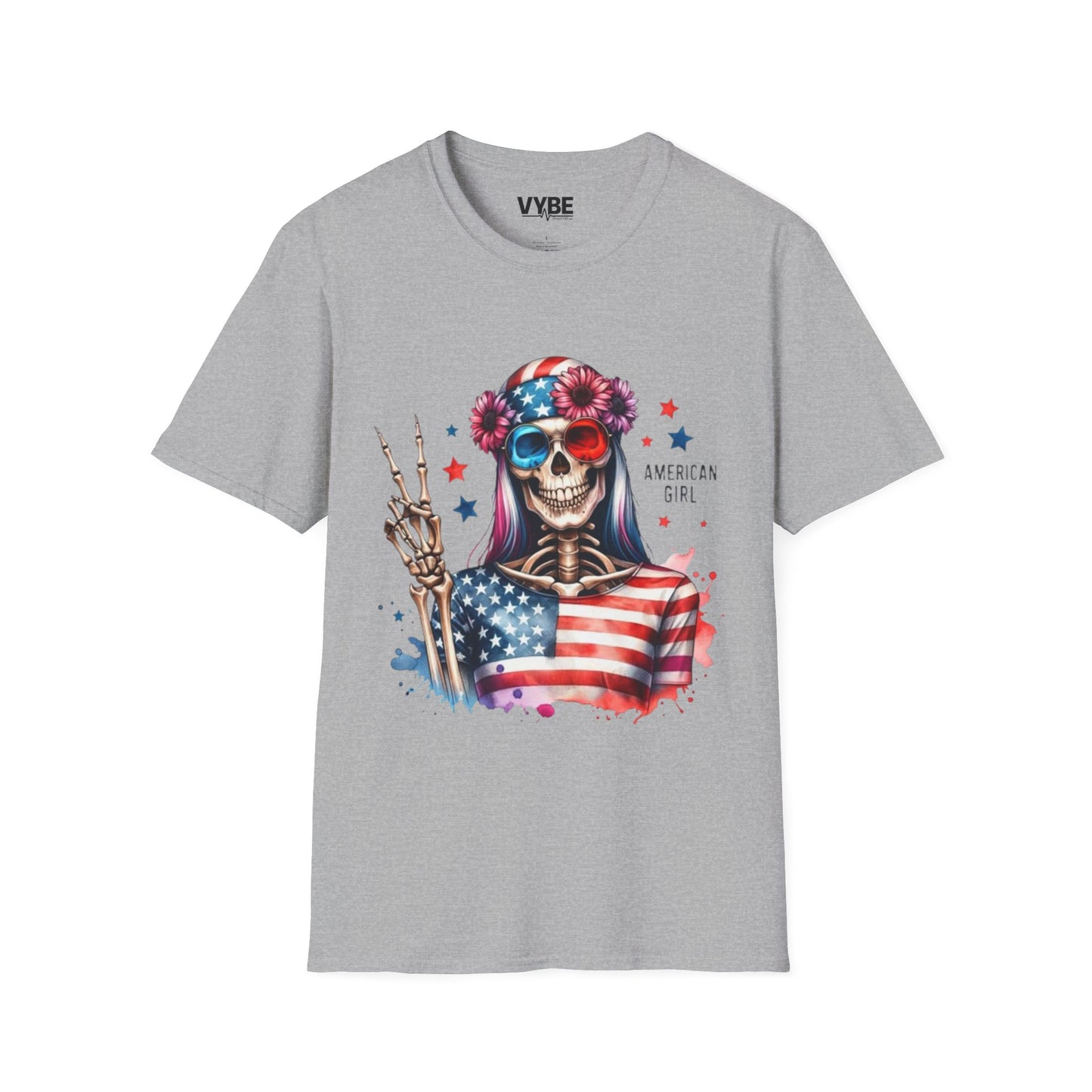 American Girl Skeleton T-Shirt - VYBE