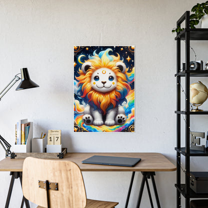 Cute Lion Wall Decor - Colorful Art Gloss Poster for Vibrant Home Decor - VYBE Shop