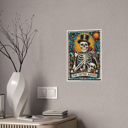 Tattoo Artist Tarot Poster - Unique Gloss Wall Art for Tattoo Lovers - VYBE Shop