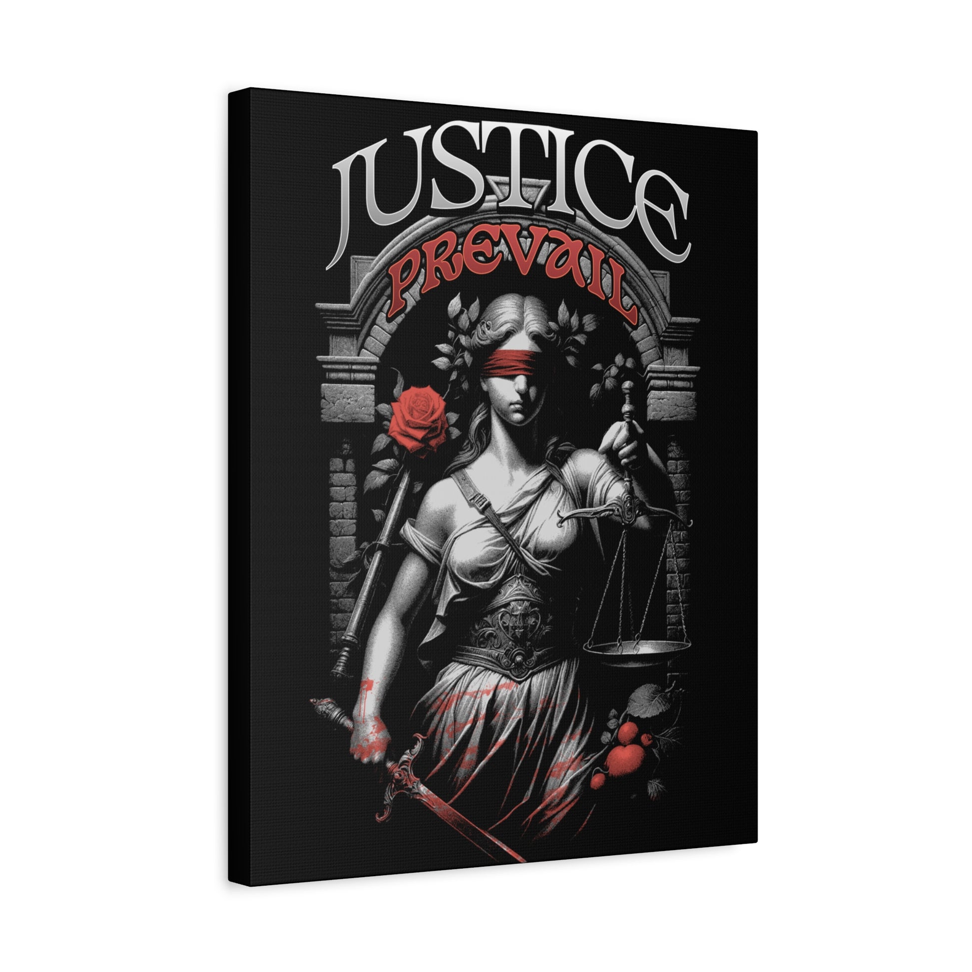 Justice Prevail Canvas Art Print, Wall Decor for Lawyers, Gift for Activists, Office Wall Art, Inspirational Home Decoration - VYBE Shop