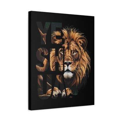Religion- Majestic Lion Wall Art, Inspirational Home Decor, Animal Canvas Print, Gift for Nature Lovers, Motivational Artwork - VYBE Shop
