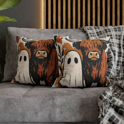 Spooky Cow Ghost Pillowcase - Cozy Halloween Decor - VYBE Shop