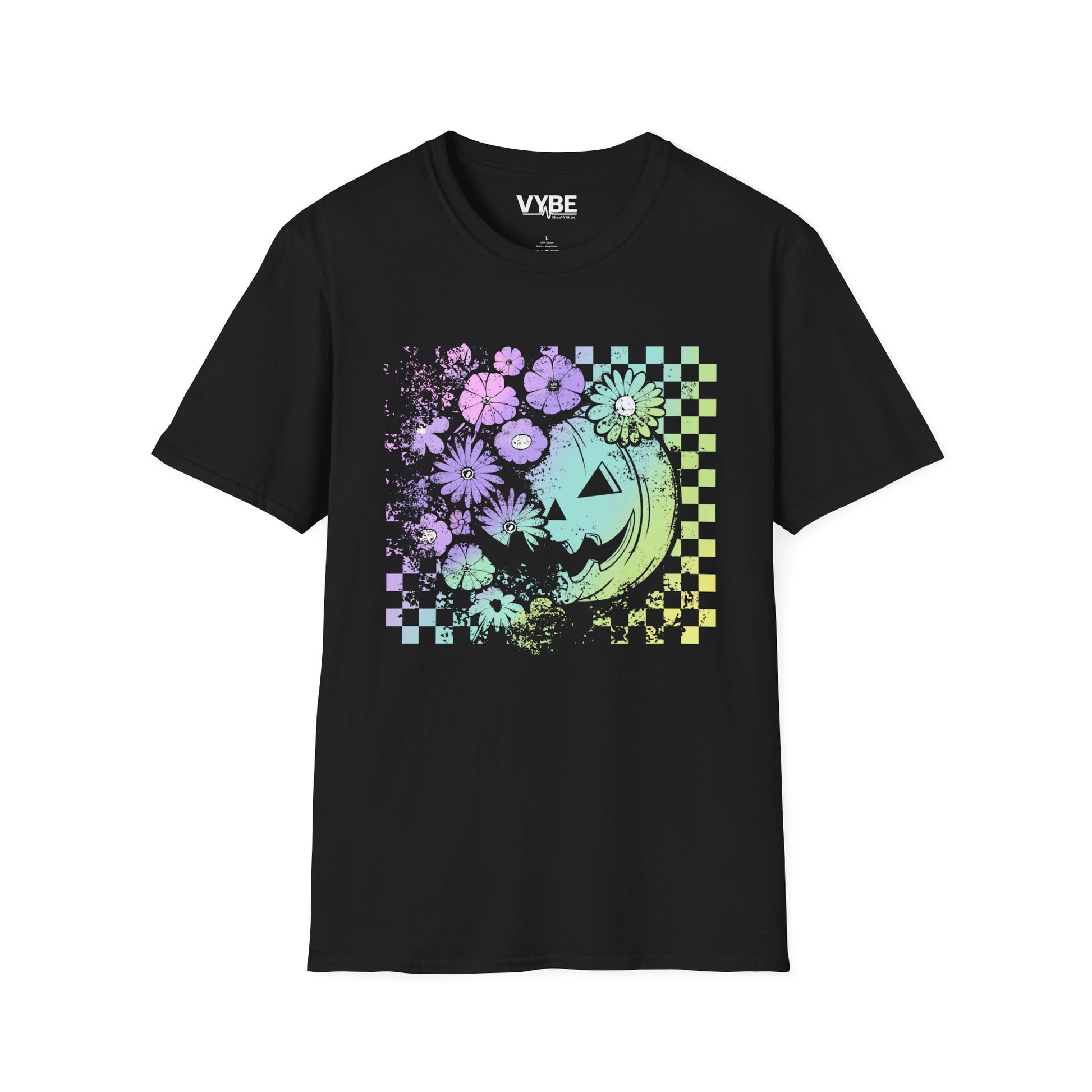 Colorful Pumpkin Floral T-Shirt - VYBE