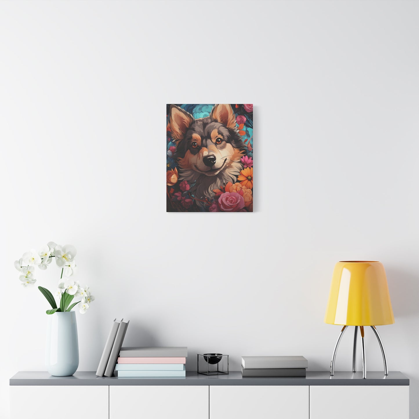 Charming Dog Canvas Art Print - Perfect Gift for Dog Lovers, Pet Portrait Wall Decor - VYBE Shop