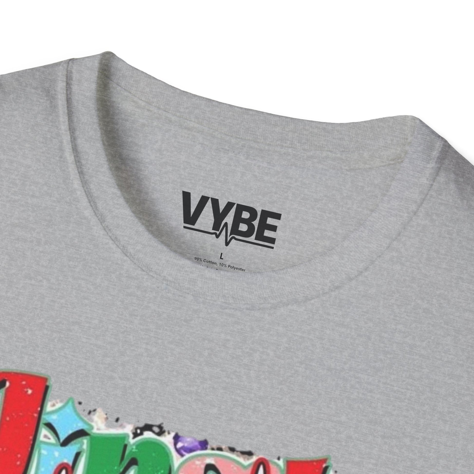 Christmas- Festive Rockin' Unisex T-Shirt Cute Edgy Skeleton Christmas Gift - VYBE Shop