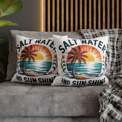 Tropical Beach Pillowcase with Sunset Vibes, Nautical Home Decor, Beach House Gift, Ocean Lover's Pillow Cover, Summer Decor - VYBE Shop