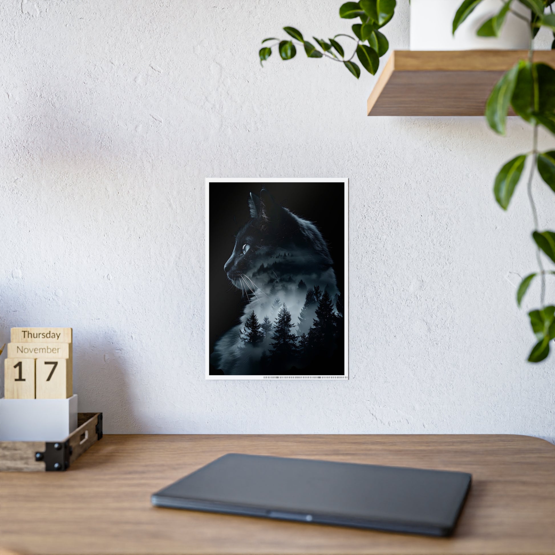 Cat- Mystical Cat Art Print Poster - VYBE Shop