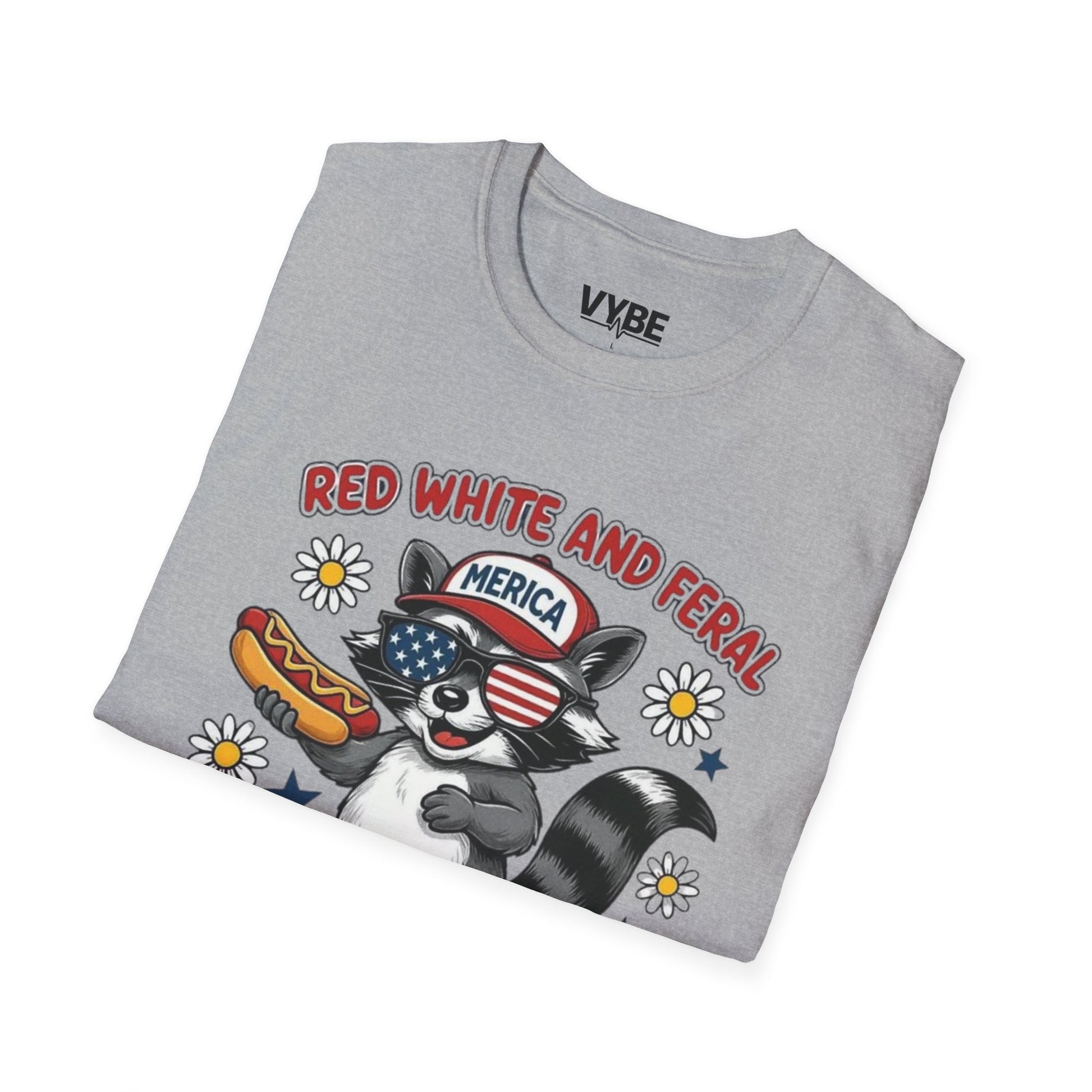 July 4th- Red White And Feral T-Shirt - VYBE Shop