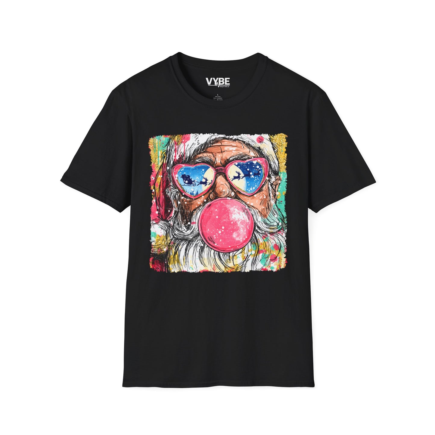 Festive Santa Graphic T-Shirt - VYBE