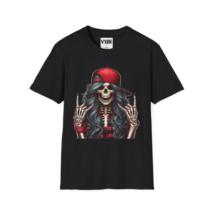 Skeleton Rock Vibes T-Shirt - VYBE Shop