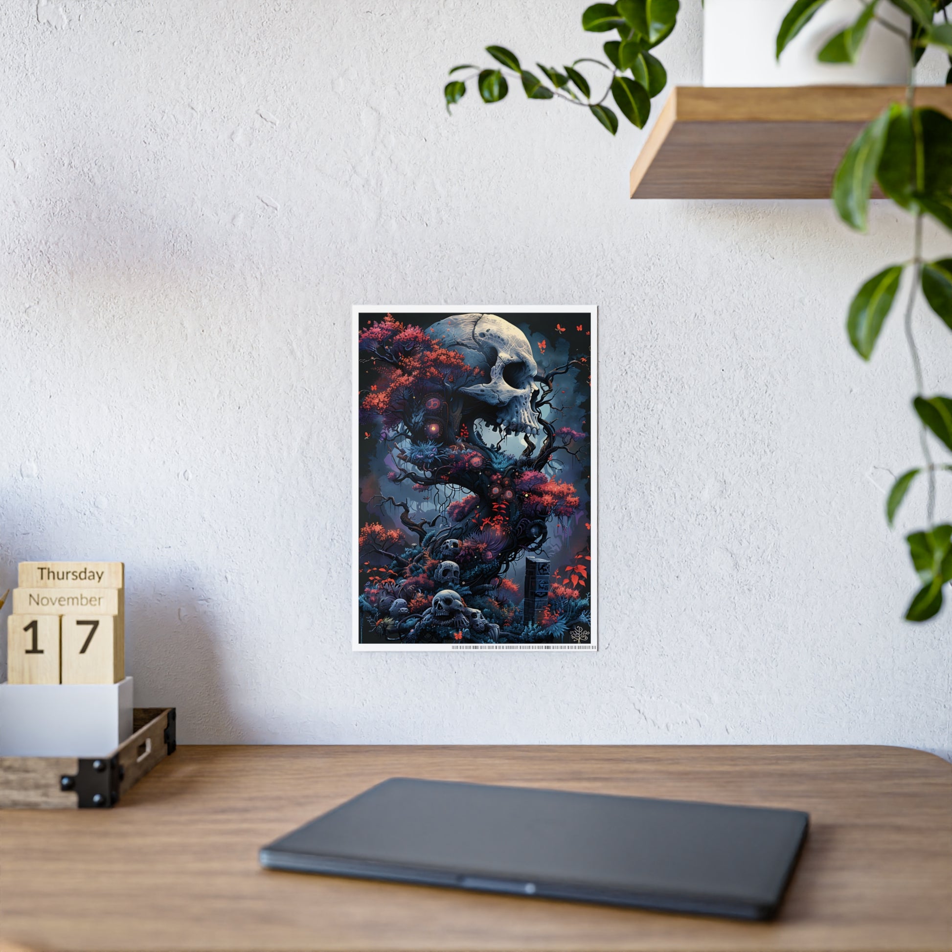 Skull Art Posters - Glossy Dark Art Prints for Gothic Wall Decor - VYBE Shop