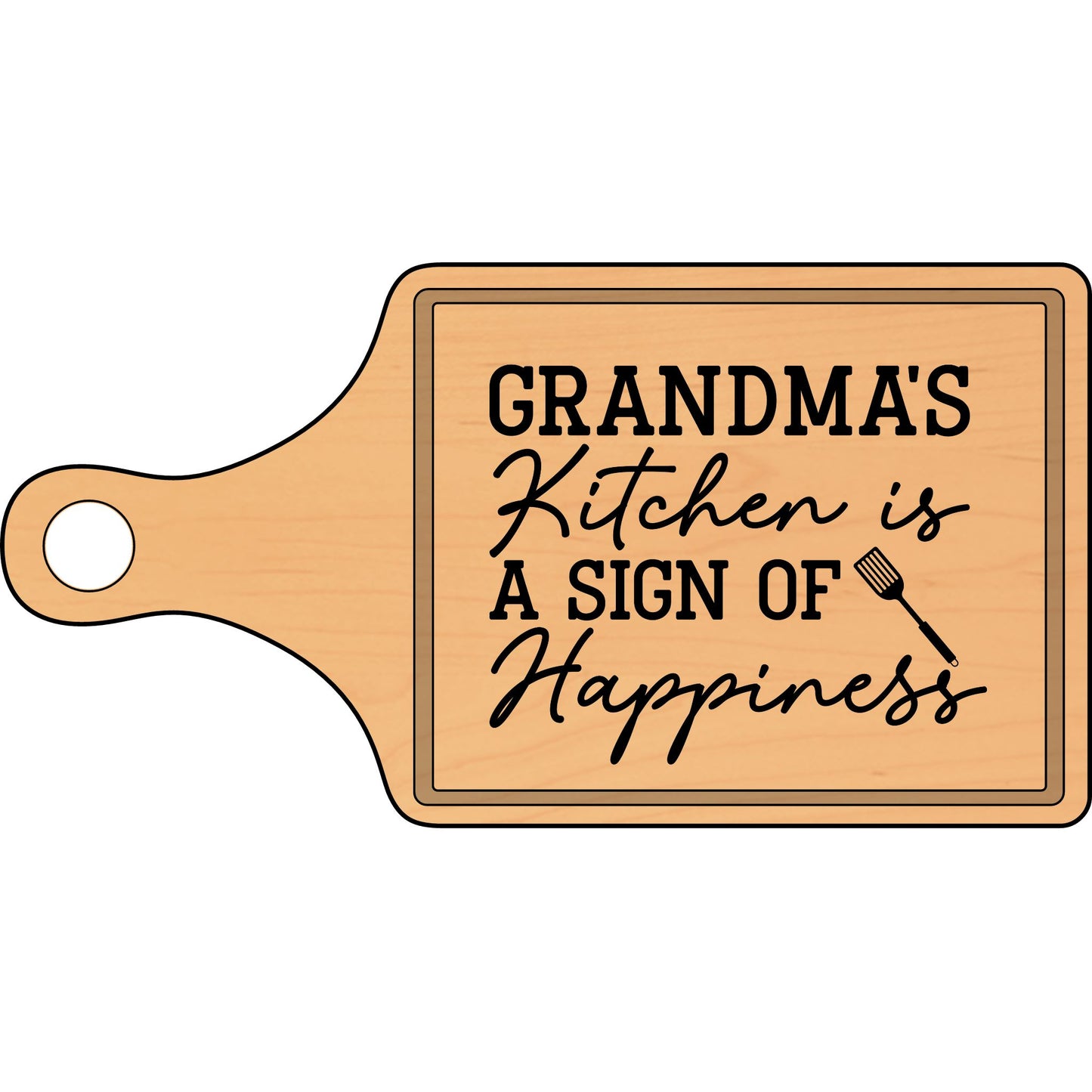 Grandma's Kitchen Cutting Board - Engraved Chef Gift & Unique Kitchen Decor - VYBE Shop