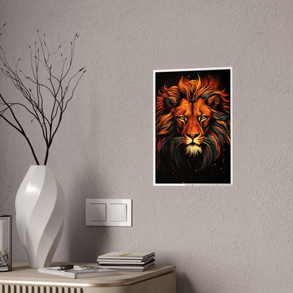 Lion Art Wall Posters - Stunning Posters for Animal Lovers - VYBE Shop