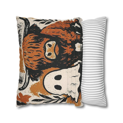 Spooky Cow Ghost Pillowcase - Cozy Halloween Decor - VYBE Shop