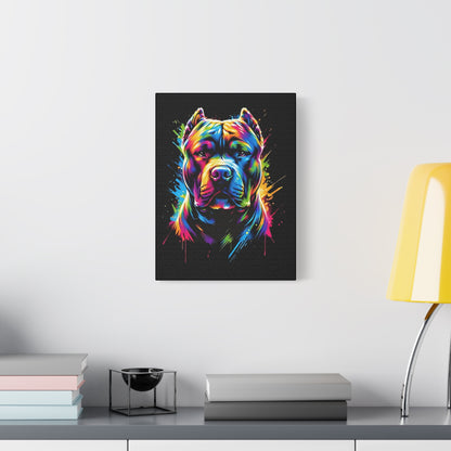 Vibrant Dog Art Canvas, Colorful Dog Portrait, Pet Lover Decoration, Home Wall Décor, Unique Gift for Dog Owners, Colorful Animal Wall Art - VYBE Shop