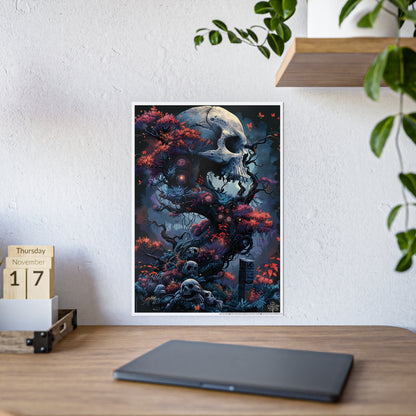 Skull Art Posters - Glossy Dark Art Prints for Gothic Wall Decor - VYBE Shop