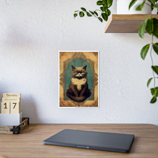 Cute Cat Art Print- Gift for Cat Lovers - VYBE Shop