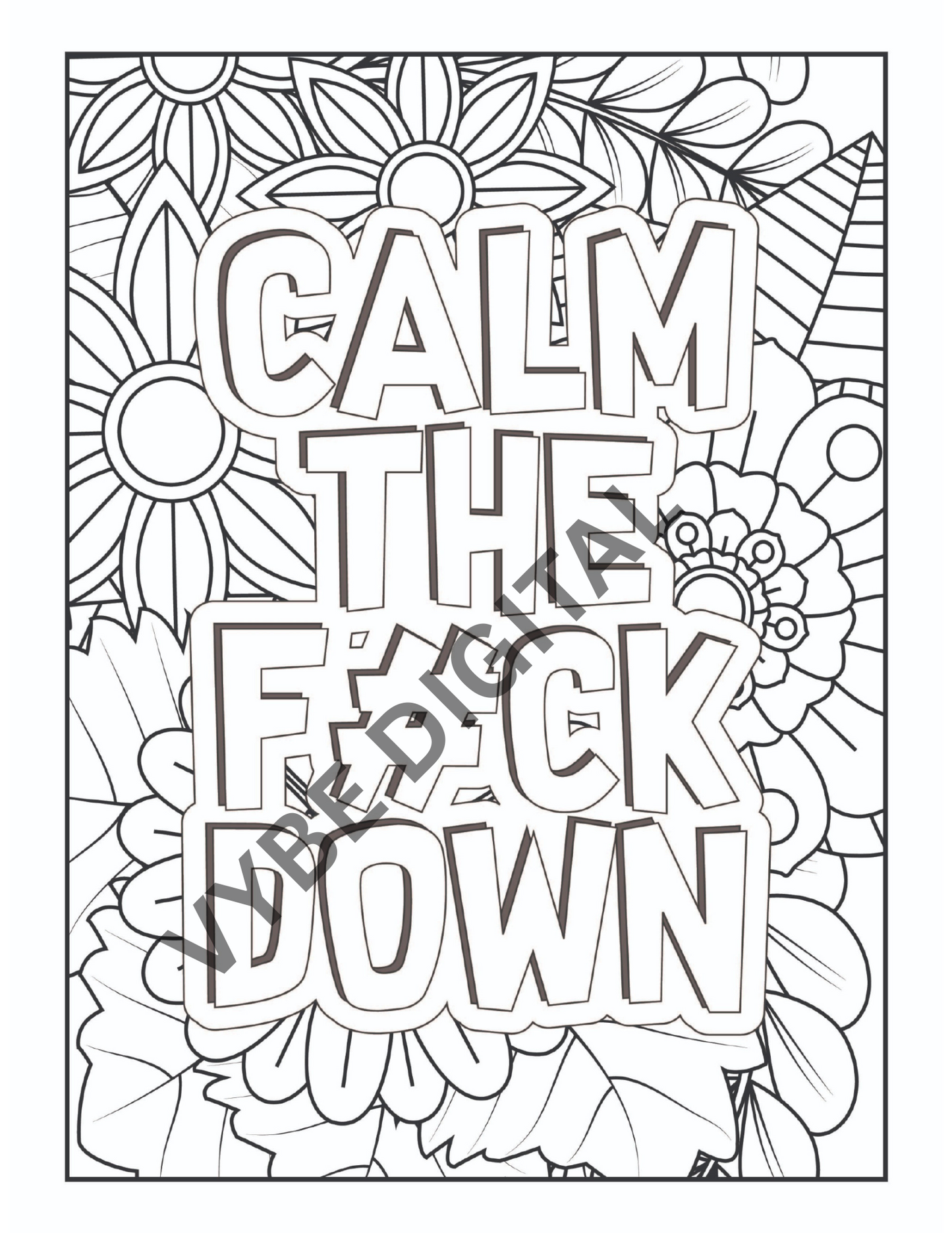 Vulgar Words Coloring- 100 pages