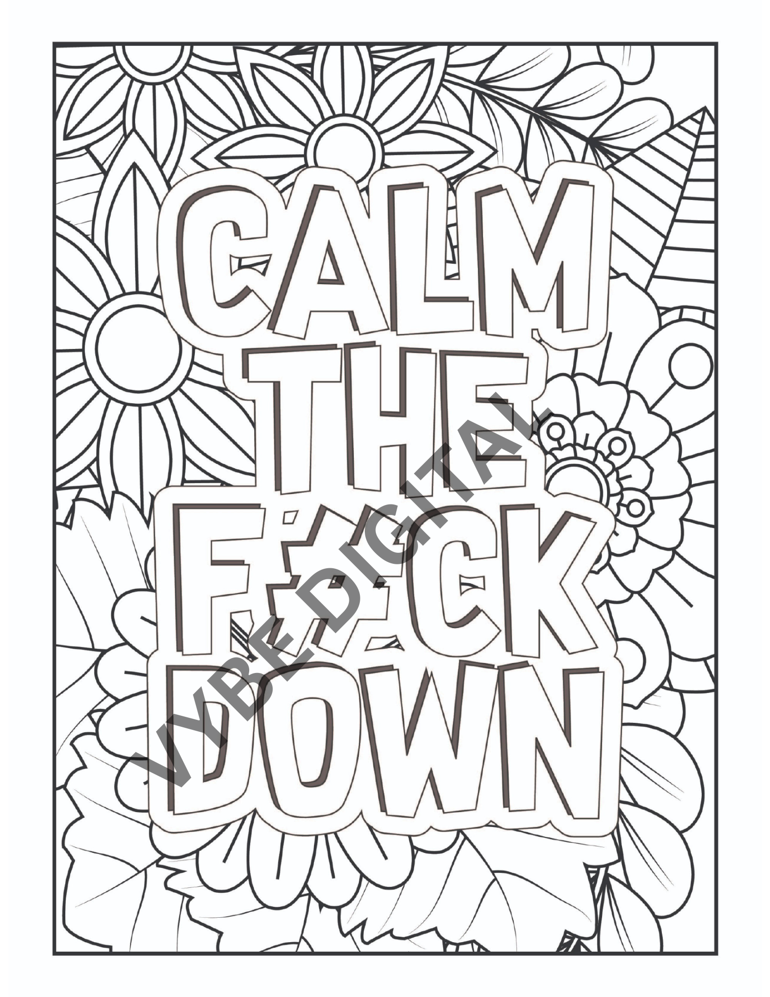 Vulgar Words Coloring- 100 pages