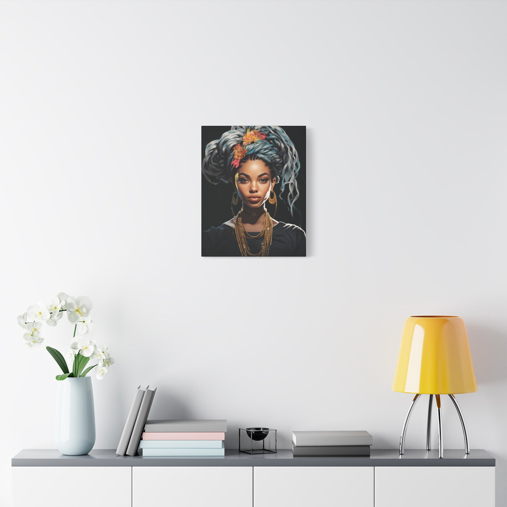 Matte Canvas Wall Art - Bohemian Decor, Ethnic Portrait, Gallery Wall, Unique Gift, Home Decoration - VYBE Shop