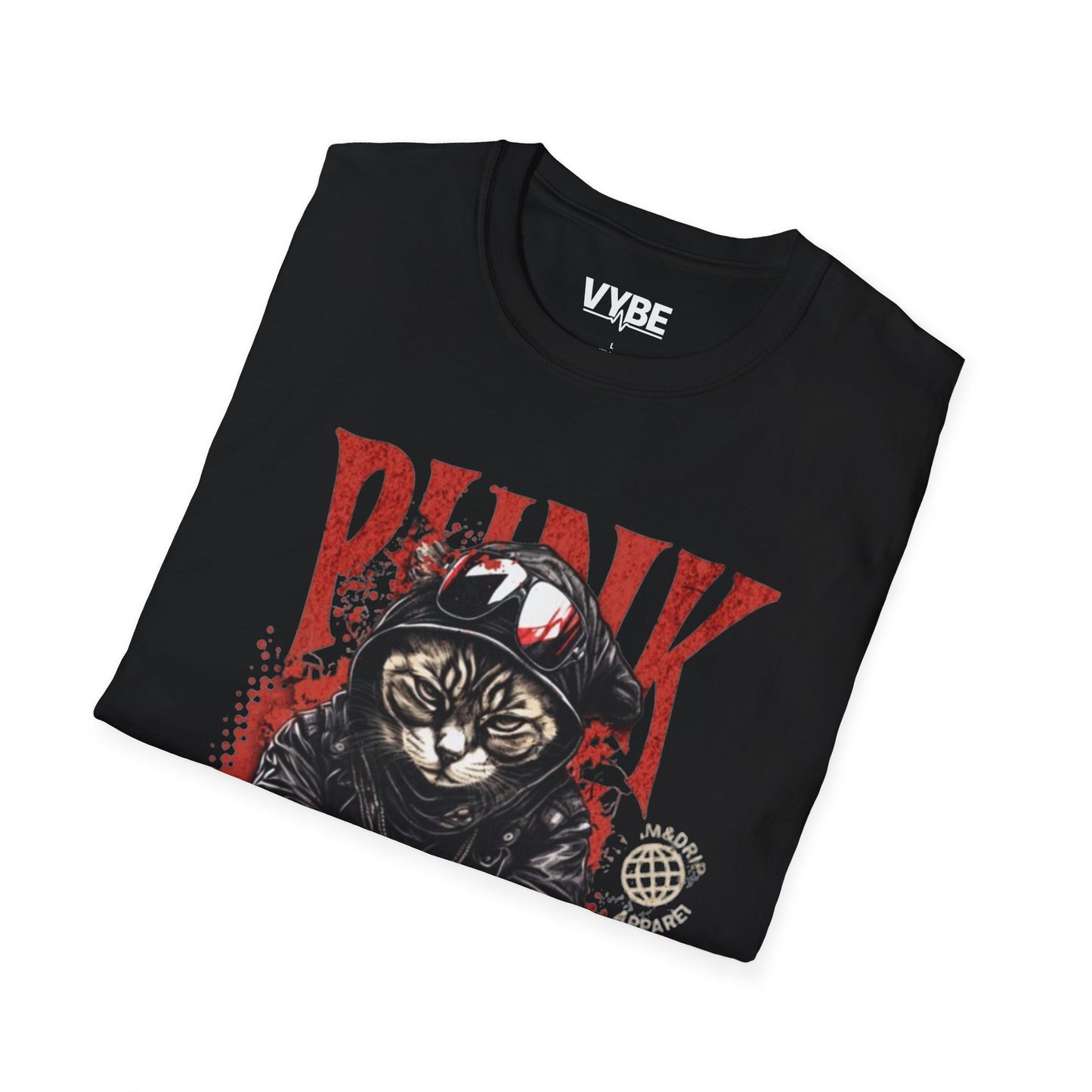 Punk Cat T-Shirt - VYBE Shop